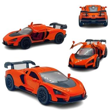 Imagem de Carro de Brinquedo McLaren Senna, Miniatura Esportiva, Escala 1:32, Laranja