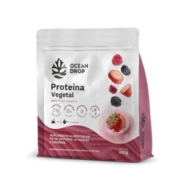 Imagem de Proteína sem lactose - vegetal - 450g Frutas Vermelhas - Ocean Drop