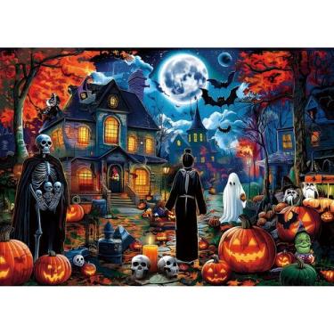 Imagem de Quebra-cabeça: Halloween, 1000 peças, Halloween Night Horror - PuzzOne