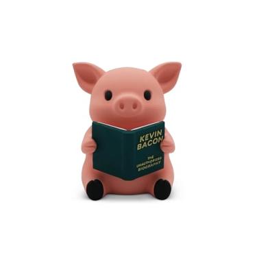 Imagem de GOOFBALLS Pequenos leitores – Estatuetas fofas para estantes de livros, mesas, terrários e decoração de casa – Estátua de animal amante de livros – Porco