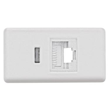 Imagem de Tomada Para Telefone RJ11 Branco -57115/051 - Tramontina