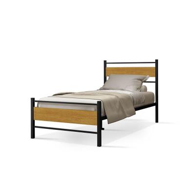 Imagem de Cama Infanto Juvenil Solteiro Lilly Klm Store Preto/canela
