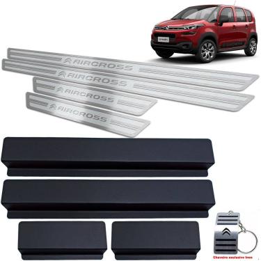 Imagem de Soleira Alto Relevo Em Inox Aircross 2017 A 2020 Prata