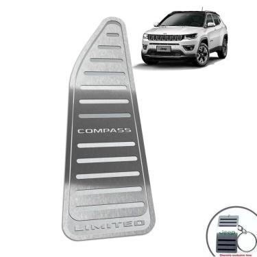 Imagem de Descanso De Pé Aço Inox Jeep Compass Limited Prata