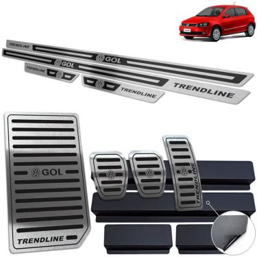 Imagem de Descanso Pedaleira Soleira Gol Trendline G6 G7 Preto