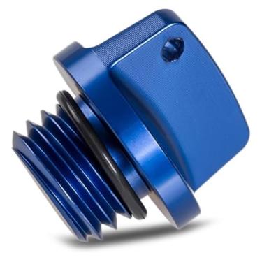 Imagem de Parafuso de tampa de óleo de alumínio CNC universal modificado acessório de tampa de óleo de motocicleta compatível com CRF150R TRX450R/RX CRF1000L CB500F VTR1000F X-4 (azul)