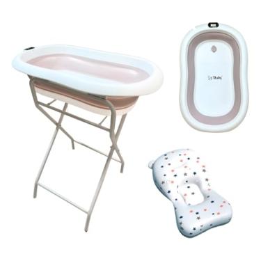 Imagem de Kit Banheira Tibaby Com Suporte E Cama Flutuante Infantil