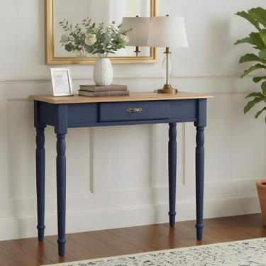 Imagem de Aparador Farmhouse para Sala com Pés Torneados 1 Gaveta - Azul Bic com