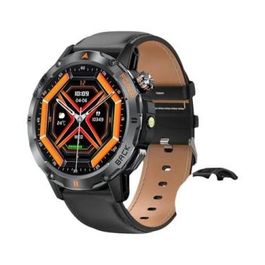 Imagem de Relógio Inteligente Masculino Com Tela AMOLED HD, Lanterna LED, Chamad