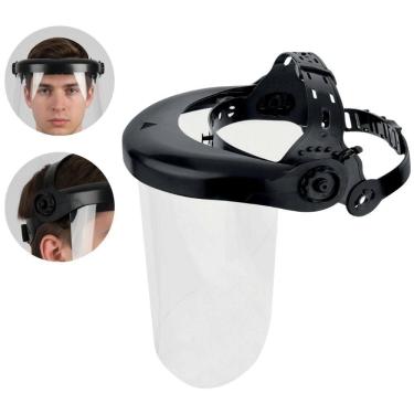 Imagem de Máscara Protetor Facial 8 Pol Viseira Incolor Proteção UV/IR Jabre EPI Delta Plus