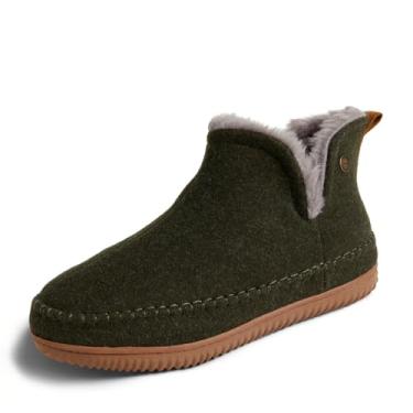 Imagem de Dearfoams Alpine Men's Brixen Indoor/Outdoor Memory Foam Boot Slipper, Loden, 9-10 Wide