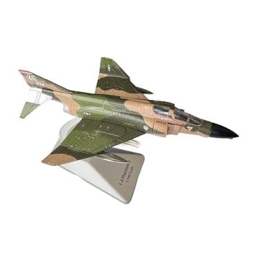 Imagem de Dynwave 1/144 F4 Fighter Modelo Simulado Avião Ornamento Entusiastas Coleções Brinquedo Metal Aeronave Modelo para Bar Prateleira Armário de TV