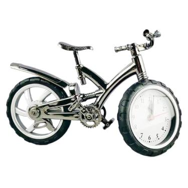 Imagem de Relógio vintage – Relógio de mesa de mesa | Relógio de prateleira Ornamento de mesa Brinquedos para crianças | Relógios de mesa modelo de bicicleta exclusivos para sala de estar, quarto, escritório