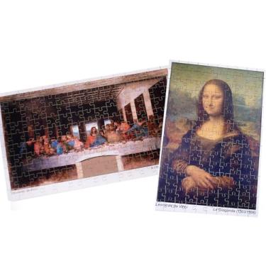Imagem de COMBO 02 Quebra-Cabeças Leonardo da Vinci: Monalisa e Última Ceia, 150 Peças cada