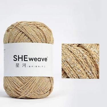 Imagem de Fio de macramê de 1,5 mm, cordão de macramê 100% algodão, fio de crochê 100 programas, fio brilhante brilhante, fio brilhante para crochê e cachecol (brilho de damasco)