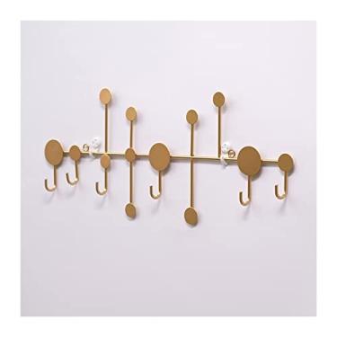 Imagem de Cabide montado na parede ganchos de cabide de luxo cabide montado na parede cabide cabideiro suporte de armazenamento de chaves decoração de casa acessórios de parede de ferro cabide montado na parede