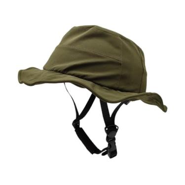 Imagem de Baoblaze Capacete de bicicleta, chapéu de sol, absorve choques, confortável, respirável, proteção solar, chapéu em formato de capacete adulto para mulheres, Green L