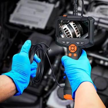 Imagem de Câmera Boroscópio Endoscópio com Tela 4,3 Full HD e Cabo de 5 Metros -