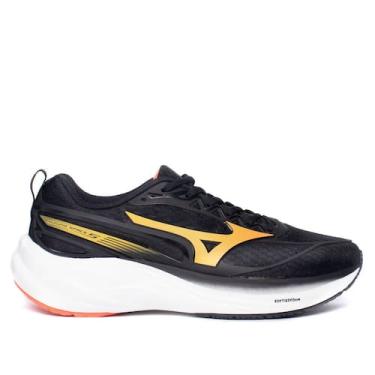 Imagem de Tênis Masculino Mizuno Space 5 Preto/Laranja, Preto, Laranja, 40