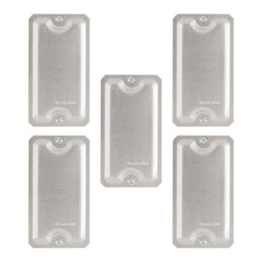 Imagem de 5 Placas Alumínio Polido P/ Condulete 3/4 Cega Tramontina