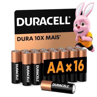 Imagem de Duracell Pilha Alcalina AA Pequena Com 16 Unidades – Dura até 10x Mais – Ideal para Controle Xbox™, Brinquedos e Lanternas