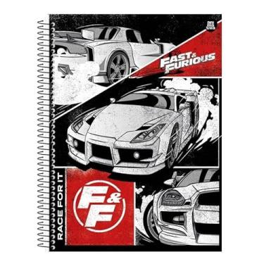 Imagem de Caderno Universitário 1 Matéria Velozes e Furiosos 80 Fls S.D Vm