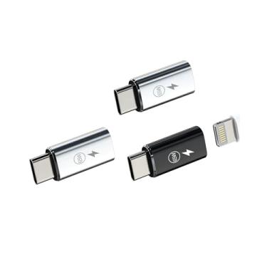 Imagem de Adaptador de carregamento Lightning fêmea 65W para USB C macho (pacote com 3) para Apple para iPhone16 15 Pro Max para adaptador tipo C porta carregador conector de cabo de alimentação para iPad Plug