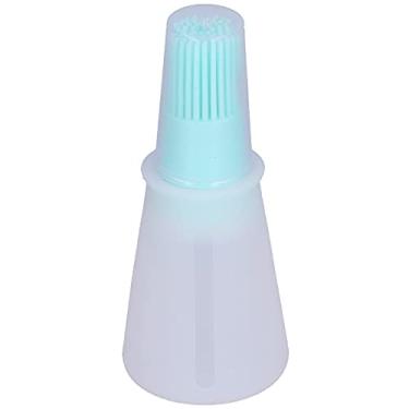 Imagem de Escova de óleo, silicone, multifuncional, molho, churrasco, óleo, escova com tampa de garrafa transparente, ferramenta de cozinha para assar, cozinhar, reuniões de família, material silicone, tamanho