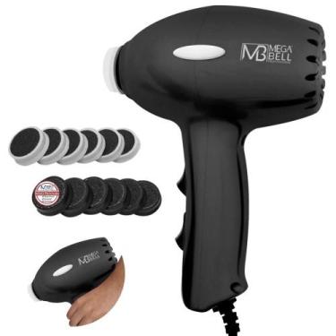 Imagem de Pedicuro Mega Bell Lixa Elétrica Profissional + 12 Lixas, 110V, Preto