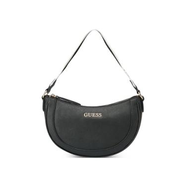 Imagem de Guess Bolsa de ombro feminina Norwood Mini com zíper, Preto/bahama p, One Size, Bolsa de ombro