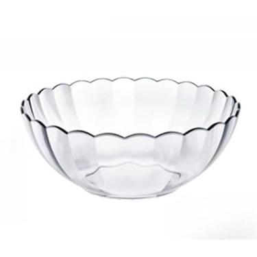 Imagem de Tigela de 2 Litros Circular de Vidro Temperado Sobremesas e Saladas,bowl,saladeira