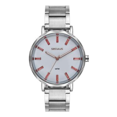 Imagem de Relógio Seculus Feminino Ref: 77319l0svns2 Fashion Prateado