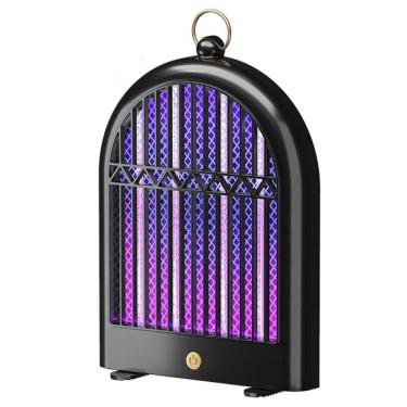 Imagem de Luminaria Armadilha Repelente Luz Ultravioleta Pega Inseto Mosca Mosquitos Cabo Usb Portatil Gancho Pendurar