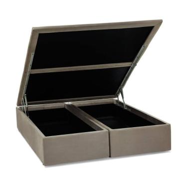 Imagem de Base Baú Physical Camurça Bege Queen (158X198X39) - Ortobom