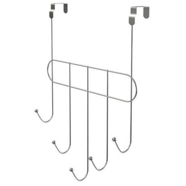 Imagem de Cabide Multiuso De Porta 5 Ganchos - Stolf Cromado