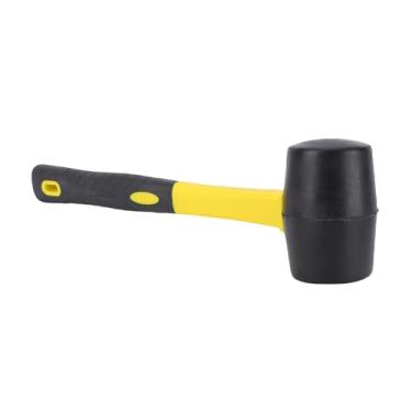 Imagem de Jectse Martelo de Borracha, Cabeça de Martelo de Borracha Elástica Alta para Pisos de Acampamento Em Madeira, Com Alça Ergonômica Antiderrapante