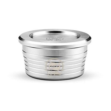 Imagem de Staright Cápsulas de café reutilizáveis ​​de aço inoxidável Filtro de copo de cápsula de café reutilizável compatível com Delta Q