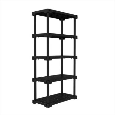 Imagem de Estante Modular 5 Prateleiras 60 Kg Multiuso Preto Grifit