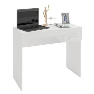 Imagem de Escrivaninha P/ Notebook Cooler Branco Com 1 Gaveta Artely