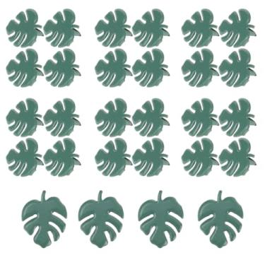 Imagem de FONDOTIN 50 peças de brads de metal em forma de folha para meninos e meninas, artesanato, fixadores coloridos de duas pernas para scrapbooking e projetos de arte faça você mesmo, mini brads