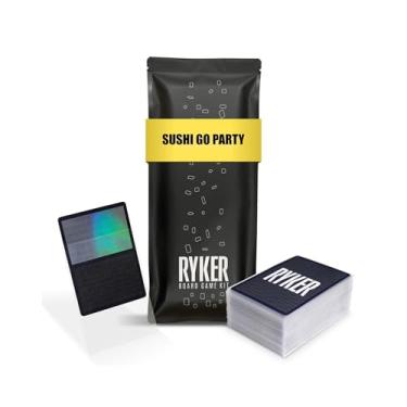 Imagem de Ryker | Compatível com Sushi Go Party, kit de capa protetora | sem PVC e ácido | protetores transparentes superiores carregadores para jogos de cartas | (181 qtde) (56 x 87 mm)