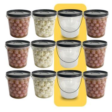 Imagem de Balde Para Freezer E Microondas Transparente 3.2L - 12 Pçs