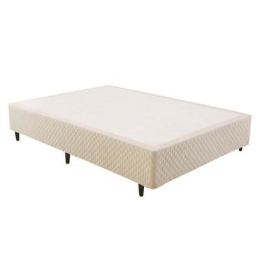 Imagem de Cama Box Base Casal Triumph Bordado White (138x188x39) - Herval