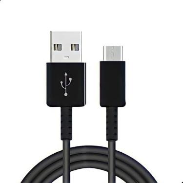 Imagem de Cabo Tipo C Samsung Galaxy Z Flip 2 Preto, Garantia de 90 dias, 80 cm,