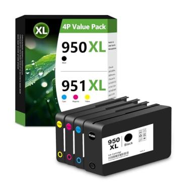 Imagem de Pacote de substituição de cartuchos de tinta 950XL 951XL para HP 950 951 XL HP950 HP951 XL para OfficeJet Pro 8100 8110 8600 8610 8615 8616 8620 8625 8630 8640 86640 0 251 DW 276DW 271DW (BK C Y M