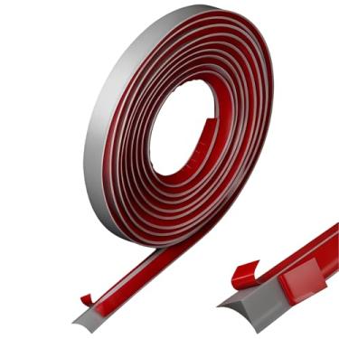 Imagem de Acabamento de moldagem flexível cinza de 118 polegadas, acabamento de moldagem autoadesivo dobrável para borda de piso, canto de parede, rodapé, escada, armário e bancada no banheiro, cozinha