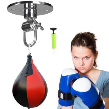 Imagem de Saco de velocidade de boxe, saco de pancadas pequeno | Saco de boxe de bola de pêra, sacos de boxe de velocidade e conjunto giratório,Speed ​​Bag Boxe, Sacos de Pancadas Para Natal, Ano Novo, Dia dos