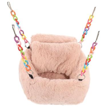 Imagem de iplusmile 3 peças de ninho de hamster, rede de dormir, barraca de inverno, rede de brinquedo, cama pendurada para rato, pantufa, gaiola, cama de esquilo, animal de estimação, confortável, hamster