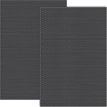 Imagem de Pndeyo 2 folhas de malha para olhos, 1 mm de tela em branco para impressão à prova d'água, folha de lona em PVC para cosplay peludo, adereços de artesanato, fabricação de bonecas, preto