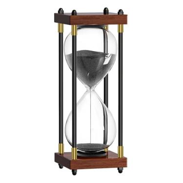 Imagem de Temporizador de areia 5 minutos, 5 min ampulheta relógio de areia, cinco minutos de madeira Retor Hour Glass, Sandglass, Reloj de Arena, criativo, decoração, escritório
